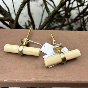 Gold and Cream Drawer Pulls